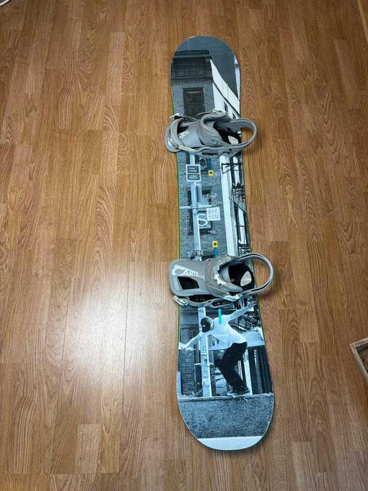 Burton Joystick 163W + Cartel fixations, Sports & Fitness, Snowboard, Utilisé, Planche, Enlèvement