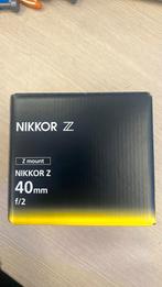 NIKKOR Z40 mm F/2, Audio, Tv en Foto, Fotocamera's Analoog, Ophalen of Verzenden, Zo goed als nieuw