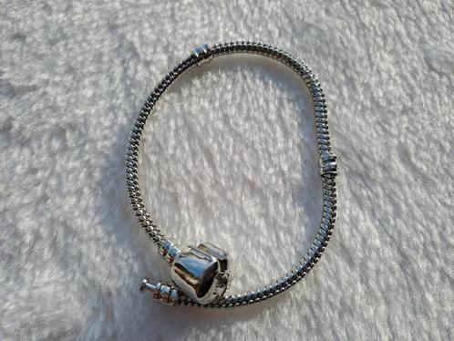 zilveren bedelarmband -19cm stopper en bedeltje, Handtassen en Accessoires, Armbanden, Nieuw, Ophalen of Verzenden