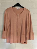 Zalmkleurige met zilver gespikkelde cardigan, Medium, Bellis, Kleding | Dames, Truien en Vesten, Maat 38/40 (M), Overige kleuren