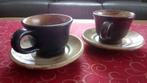 Duo de tasses à café soucoupes assorties poterie artisanale, Antiquités & Art, Antiquités | Céramique & Poterie, Enlèvement ou Envoi