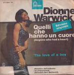 Dionne Warwick – Anyone who had a heart / The love of a boy, CD & DVD, Vinyles Singles, 7 pouces, R&B et Soul, Utilisé, Enlèvement ou Envoi