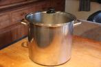 RVS kookpot, Inox, Keramische plaat, Zo goed als nieuw, Ophalen