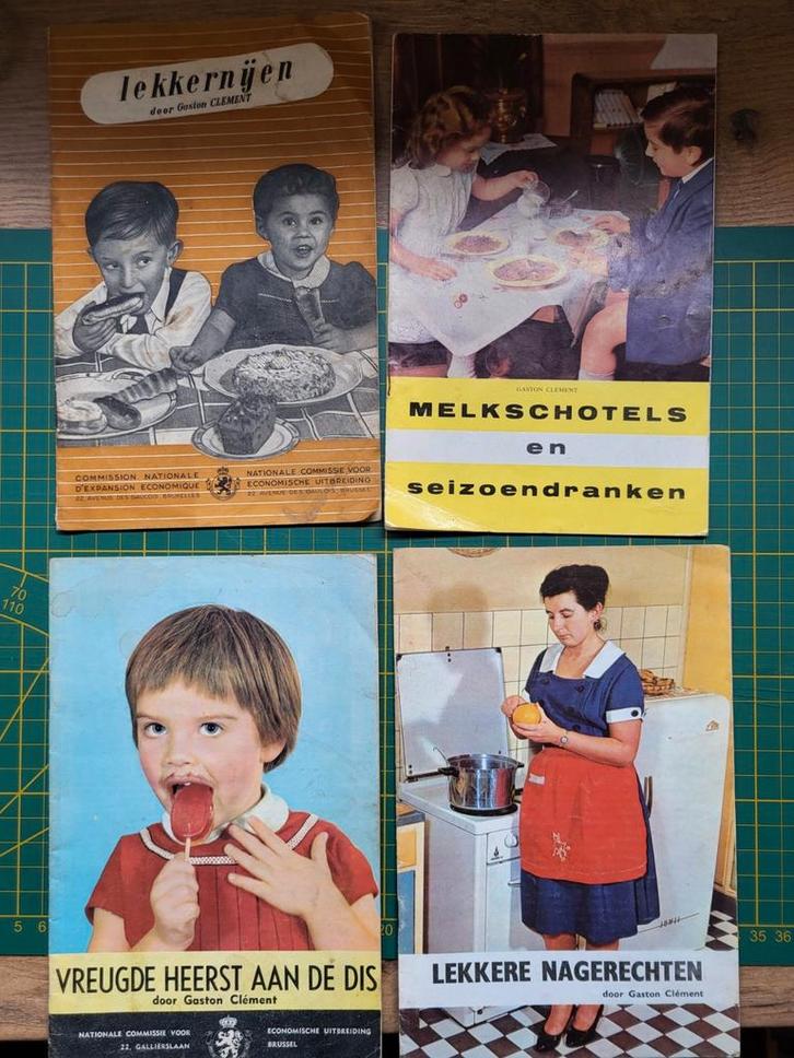 Vintage receptenboekjes - Gaston Clement, Boeken, Kookboeken, Gelezen, Ophalen of Verzenden