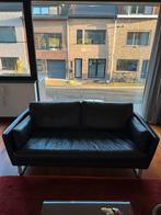 Lederen Rolf Benz design zetels en ottoman -, Huis en Inrichting, Ophalen, Gebruikt, Leer, Rechte bank