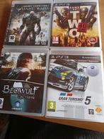 PS3-Beowulf the game, Gran Turismo 5, Army of two,Quake war, Games en Spelcomputers, Ophalen of Verzenden, Zo goed als nieuw