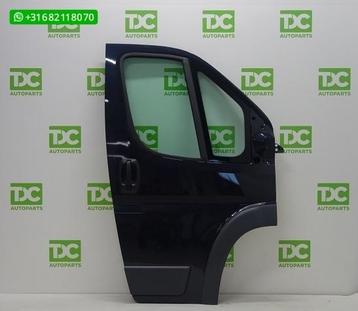 Fiat Ducato ('06-'19) Voorportier rechts zwart met lijst beschikbaar voor biedingen