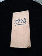 kalender - notitie boekje 1945, Verzamelen, Verzenden, Overige soorten, Boek of Tijdschrift