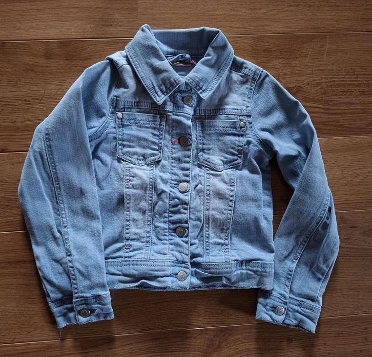 Someone lichtblauwe jeansjas 128, Enfants & Bébés, Vêtements enfant | Taille 128, Utilisé, Fille, Manteau, Enlèvement ou Envoi