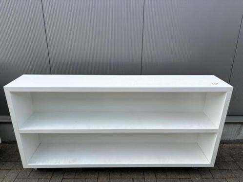 witte open (boeken) kasten op wieltjes, Huis en Inrichting, Kasten | Boekenkasten, Gebruikt, 150 tot 200 cm, Minder dan 100 cm