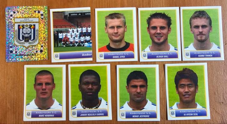 Panini Football 2004 9 verschillende ongebruikte Anderlecht!, Hobby en Vrije tijd, Stickers en Plaatjes, Zo goed als nieuw, Meerdere stickers