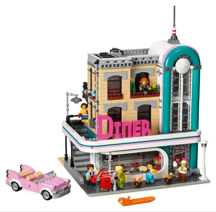 Lego Downtown Diner 10260, Kinderen en Baby's, Speelgoed | Duplo en Lego, Zo goed als nieuw, Lego, Ophalen of Verzenden