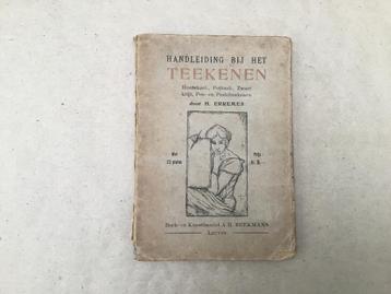 Vintage boekje Handleiding bij het teekenen beschikbaar voor biedingen