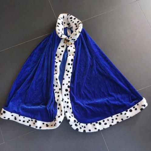 koningsmantel kind souza blauw, Kinderen en Baby's, Carnavalskleding en Verkleedspullen, Gebruikt, Jongen of Meisje, Ophalen of Verzenden
