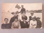 oude foto pk boottochtje Bel. vlag boot uit Rotterdam ?, Verzenden, Foto, Zo goed als nieuw, Voor 1940