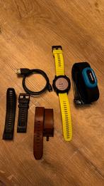 Garmin Fenix 6 Pro + 3 bandjes, snellader, Nieuwe HRV tri, Handtassen en Accessoires, Smartwatches, Garmin, Zo goed als nieuw
