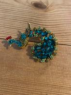Mooi broche “pauw”, Ophalen, Zo goed als nieuw, Blauw