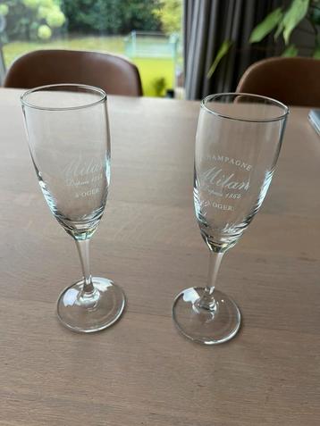 Champagneglazen 2 ‘Milan’ beschikbaar voor biedingen