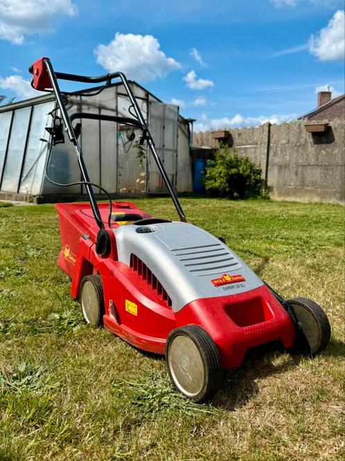 Grasmaaier - Wolf Garten, Tuin en Terras, Grasmaaiers, Gebruikt, Elektrische grasmaaier, 30 t/m 39 cm, Opvangbak, Ophalen