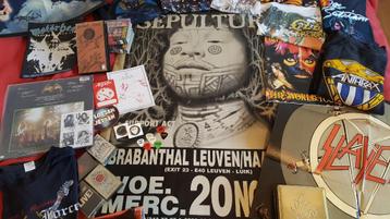 Gezocht Metal & Rock Shirts & Memorabilia 80's 90's, Enlèvement ou Envoi