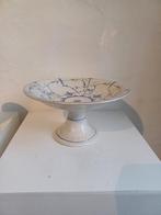 Vintage antiek fruitschaal taartplateau delfts blauw, Ophalen of Verzenden