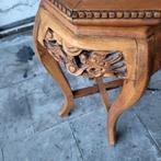 1 tafeltje  chineze 2 bronz marmr  blad, Antiek en Kunst, Ophalen