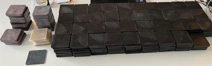 Nivelleer / uitvulplaten 7x7 cm verschillende diktes, Doe-het-zelf en Bouw, Overige Doe-Het-Zelf en Bouw, Nieuw, Ophalen
