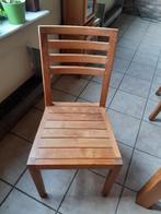 Eetkamerstoelen in teak, Huis en Inrichting, Stoelen, Ophalen, Zo goed als nieuw, Hout