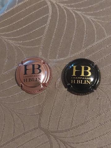 2 champagnecapsules : H. Blin beschikbaar voor biedingen
