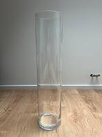 Vase cylindrique en verre, Ophalen, Zo goed als nieuw, Glas, 50 tot 75 cm