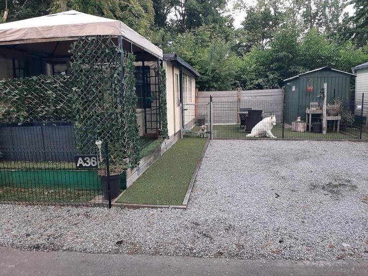 Mooi ingerichte stacaravan in Zonhoven, Caravans en Kamperen, Stacaravans, Ophalen