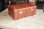 valise de voyage ancienne à lattes de bois courbées CHENEY L, Antiquités & Art, Enlèvement ou Envoi