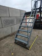 Gegalvaniseerde Trap, Met leuning, Hoog ca 1.85 meter, Enlèvement, Comme neuf, Escalier