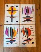 60s Bauhaus Space-Age werk Boris Alepkow - Gouache, Ophalen of Verzenden