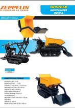 MINIDUMPER AVEC ÉLEVATION ET BASCULEMENT 500Kg, Zakelijke goederen, Machines en Bouw | Kranen en Graafmachines, Ophalen of Verzenden