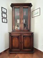 massief eiken hoekkast /boekenkast, Antiek en Kunst, Ophalen