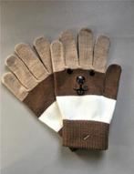 dunne wanten bruin-wit hondenmotief, Ophalen of Verzenden, Nieuw, Handschoenen