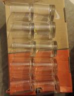 Lot de shots de 2 formes, Glas of Glazen, Gebruikt, Ophalen of Verzenden, Glas