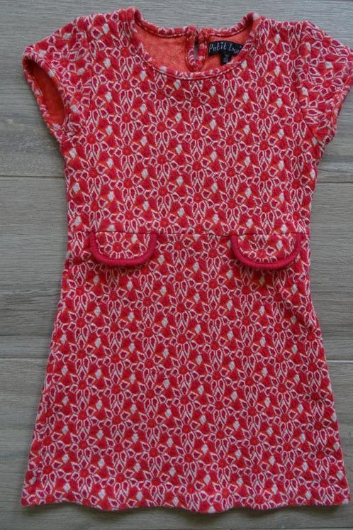 Rood kleedje bloemen Petit Louie maat 110/116, Kinderen en Baby's, Kinderkleding | Maat 110, Gebruikt, Meisje, Jurk of Rok, Ophalen of Verzenden