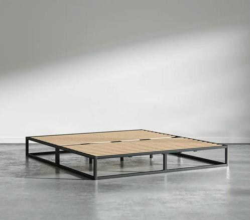 Nieuw bed 160x200 EMMA METAL, Huis en Inrichting, Slaapkamer | Bedden, Nieuw, Twijfelaar, 160 cm, 200 cm, Metaal, Zwart, Verstelbaar