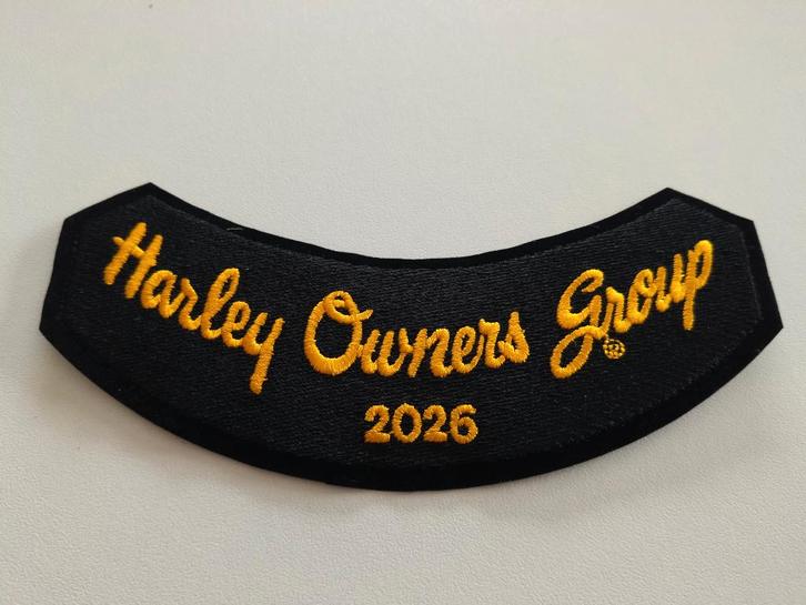 Harley Owners Group pin + patch 2026 te koop, Motoren, Overige Motoren, Verzenden
