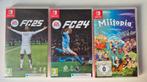 Jeux Nintendo Switch FC24 FC25 Miitopia, Enlèvement ou Envoi, Comme neuf, À partir de 3 ans