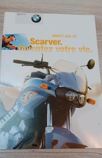 Brochure neuve bmw F650 cs scarver