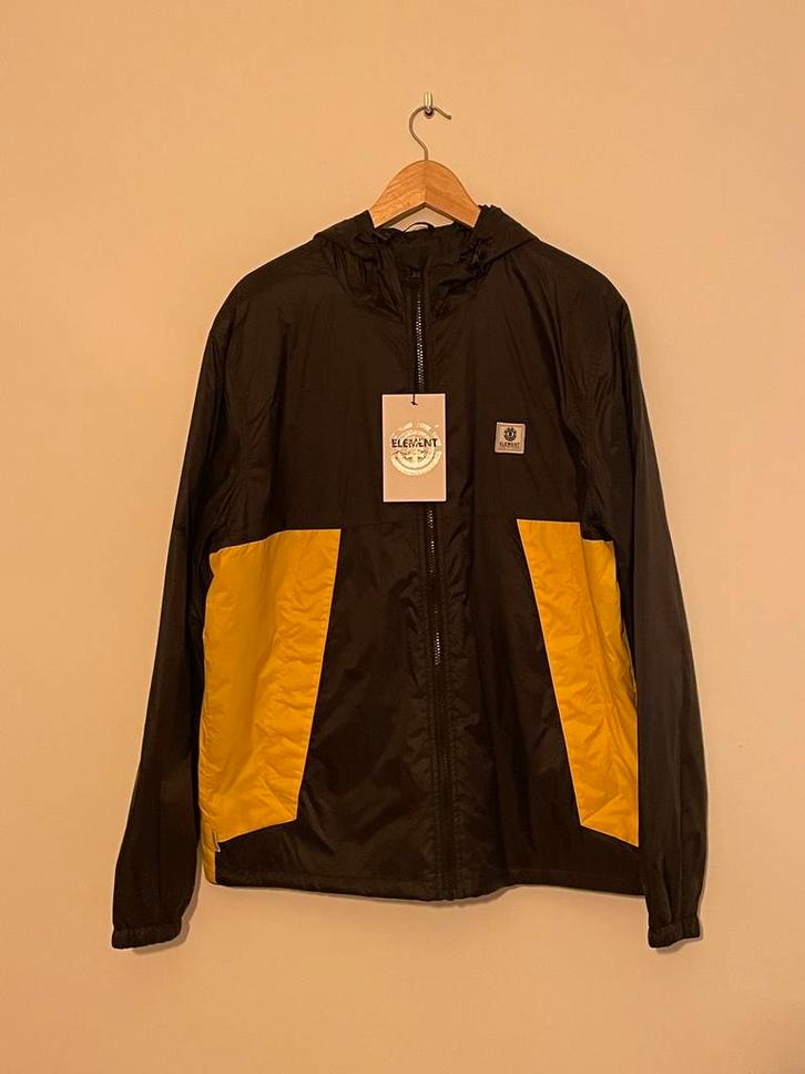 Jas Element met kap - large - nieuw, Kleding | Heren, Jassen | Winter, Nieuw, Maat 52/54 (L), Zwart, Ophalen of Verzenden