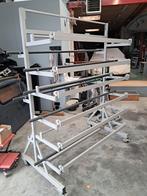 rollen rek op wielen, Ophalen