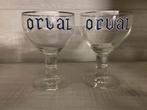 72/ 1 Verre Orval à la truite, écriture bleue, 12 facettes, Collections, Verres & Petits Verres, Comme neuf, Enlèvement ou Envoi