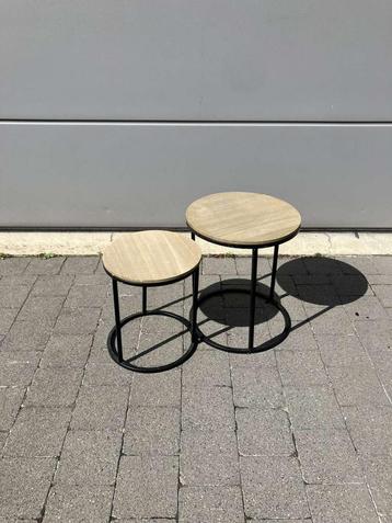 Set van 2 ronde bijzettafels – modern & praktisch beschikbaar voor biedingen