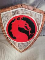 plaque murale dragon rouge 30c22 cm en bois d albesia, Huis en Inrichting, Ophalen of Verzenden, Nieuw