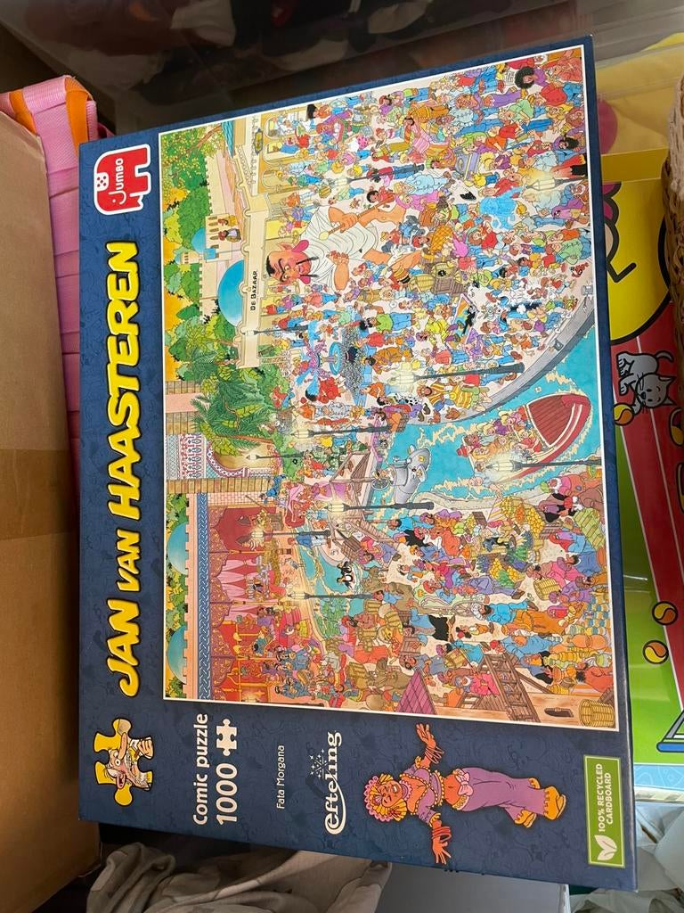 Puzzel Jan Van Haasteren 1000 stuks  Efteling Fata Morgana, Ophalen of Verzenden, Zo goed als nieuw