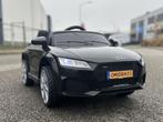 Audi TT'RS 12v zwart - RC – Leder zit – Rubberband Blue, Ophalen of Verzenden, Nieuw